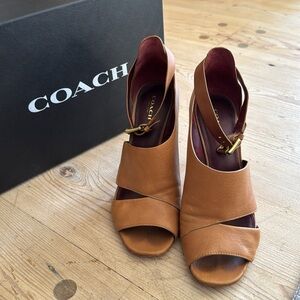 COACH leather heels
